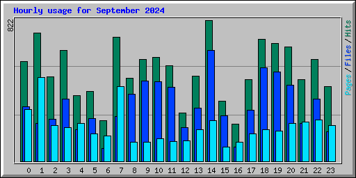 Hourly usage for September 2024